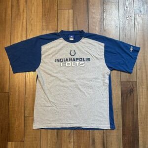 2000s Indianapolis colts NFL Reebok gray blue tee size‎ XL
